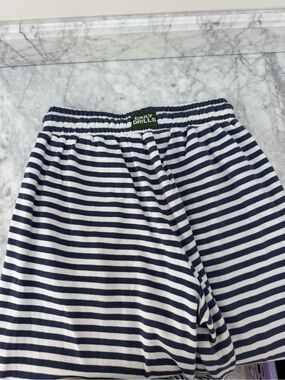 Daily Drills Navy and White Striped pants